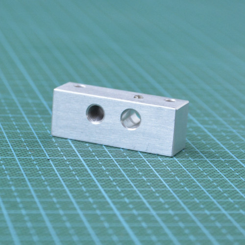 3D打印机配件 Makerbot 单/双挤出机喷头喉管固定块 铝块MK8