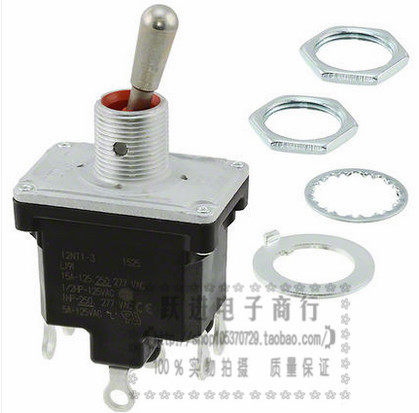 12NT1-3 Honeywell 进口美国防水防尘大钮子开关 6脚2档 开孔12MM