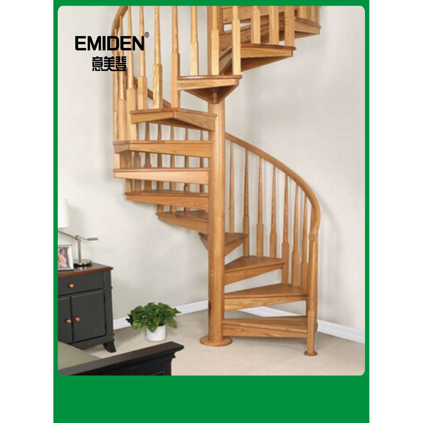 深圳市意美登供应高档复式住宅旋转楼梯YMD-20189