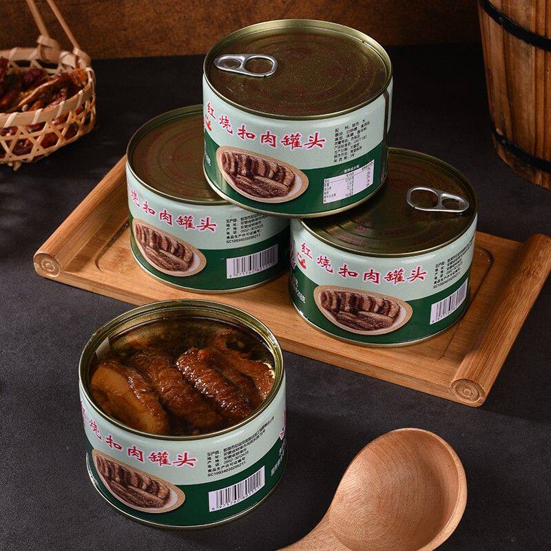 淮河红烧扣肉397g*4/*2罐蚌埠肉联厂猪肉罐头肉类加热即食预制菜