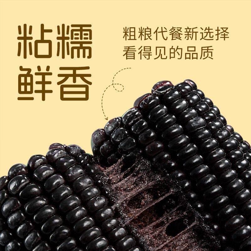 【试吃2支】头茬新黑玉米甜糯玉米山西低脂早餐糯玉米香甜真空包