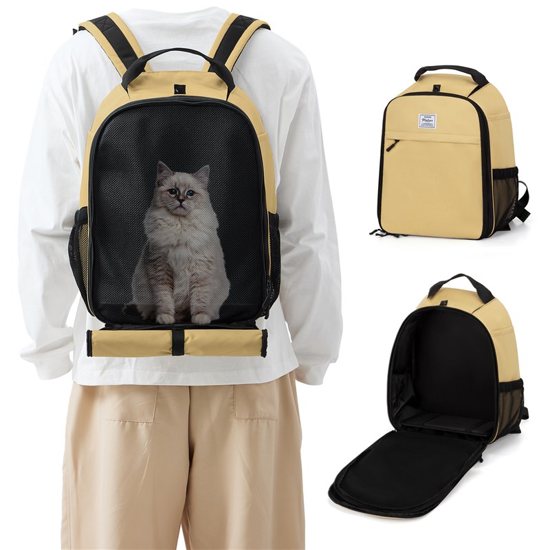 双肩宠物包牛津布外出包大容量猫包手提猫咪宠物背包户外便携狗包