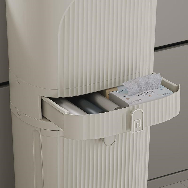 家用分类垃圾桶脚踏按压大容量厨余桶新款带轮干湿分离厨房垃圾筒