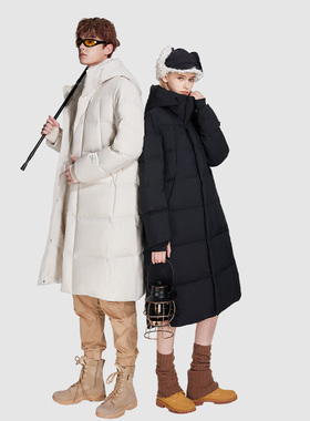 红蜻蜓冬季新款双轨保暖面包长款羽绒服5671TSB