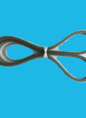 AT5-1050-10MM210齿聚氨酯钢丝同步带传动带皮带浅蓝色透明带