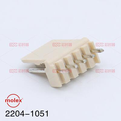 molex连接器 2204-1051 22041051 22-04-1051 5045-05A 2.5mm间距
