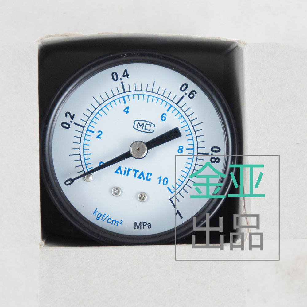 气动空气调节阀气泵气体压力表减压阀气压表Y40Zy50z玻璃表面