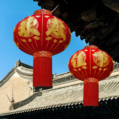 2026新款红灯笼一对阳台门口挂饰