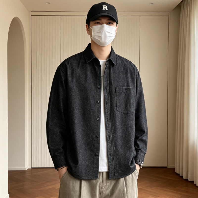 SOTAKEN新款宽松休闲通勤衬衫