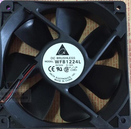 台达 WFB1224L 12025 24V 0.16A 12CM 双滚珠 静音变频器散热风扇