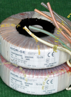 意大利 NOR-SE 0-115V-230V转22V 3.5A 77VA环形变压器 进口 拆机