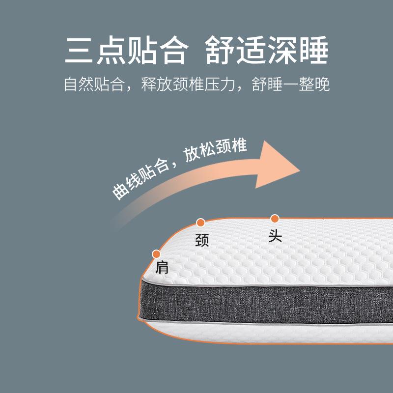 爆款慢回弹太空记忆枕头长方形护颈椎海绵保健枕睡眠记忆棉面包枕