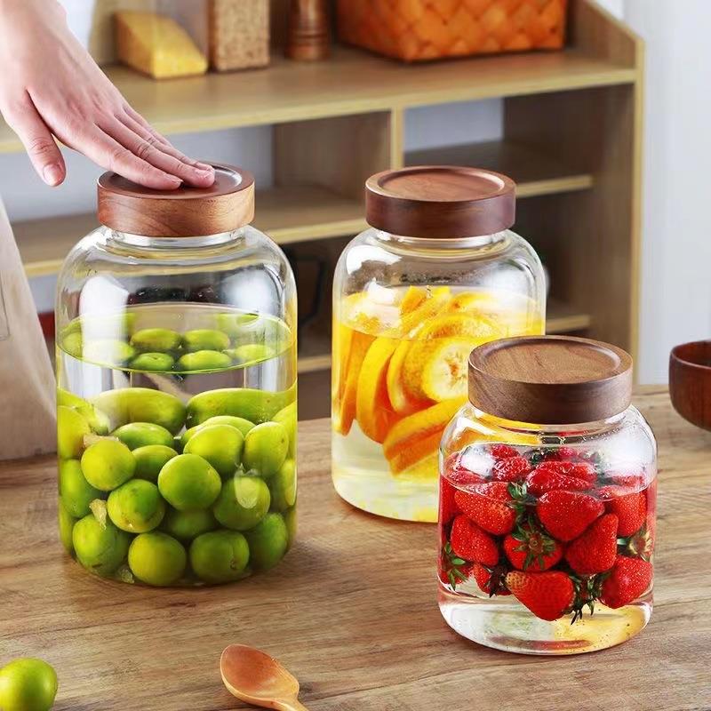 泡酒玻璃瓶酿酒罐专用酒瓶耐热酒坛杨梅酒容器青梅果酒酒瓶密封罐