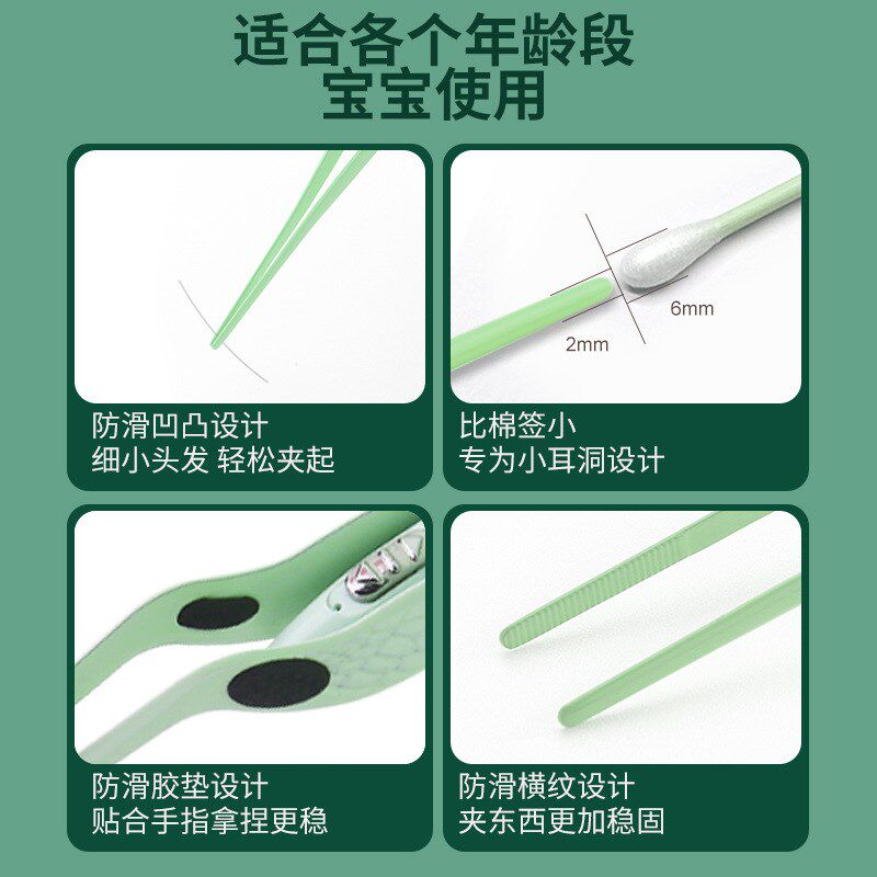 【看的清楚 掏的干净】发光耳镊掏耳朵神器清理耳屎可视耳夹