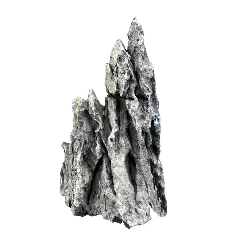 水陆缸造景未酸洗青龙石树纹石假山微景观鱼缸造景奇石草缸溪流石