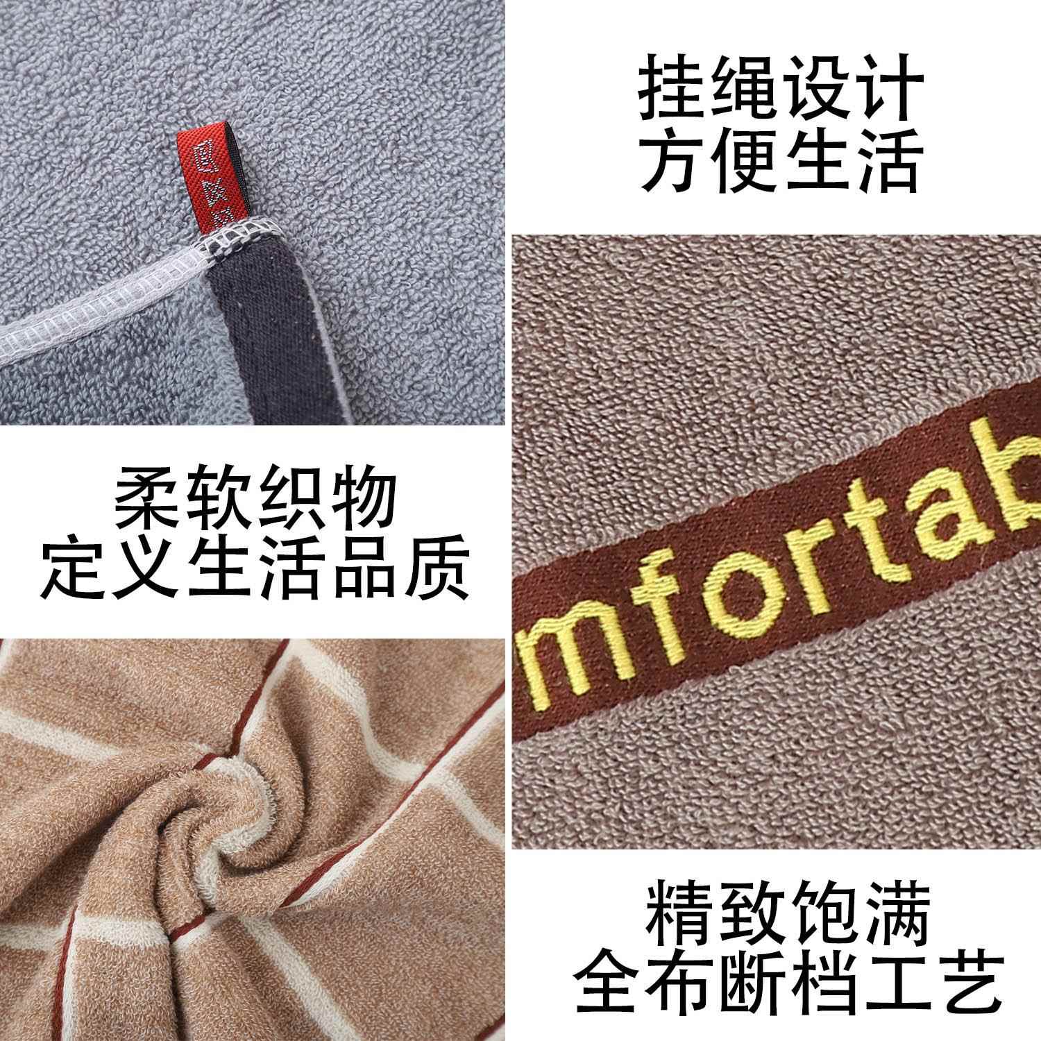 男士方巾深色洗脸小毛巾家用正方形柔软吸水手帕男士毛巾