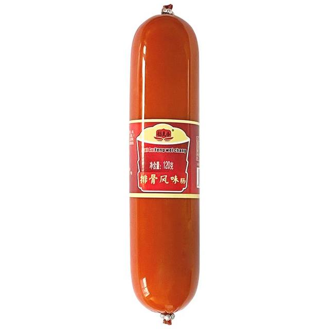 排骨风味肠精选猪肉鸡肉火腿肠零食泡面即食120g*15速食解馋充饥