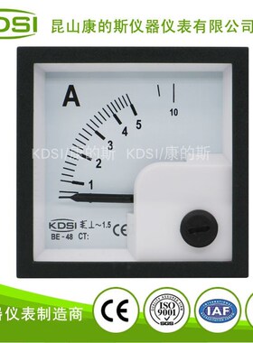 单相电流表 配电柜电流仪表 指针式交流安培表BE-48 AC5A