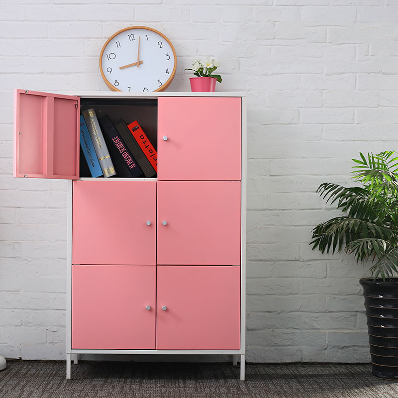 钢制办公文件柜铁皮资料柜彩色收纳柜家用储物柜衣帽柜财务凭证柜