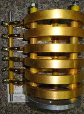 6路-40A碳刷架60*130*200集电环总成 60X130X200MM 多路组装铜环