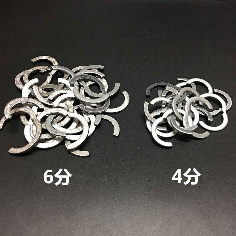 波纹管卡簧不锈钢波纹管螺帽挡圈水管卡环4分6分螺帽卡圈挡环配件