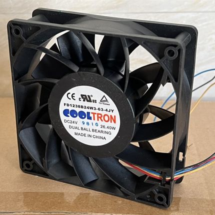 全新FD1238B24W3-63-4JY 12038 24V 26.40W 12cm厘米4线暴力风扇