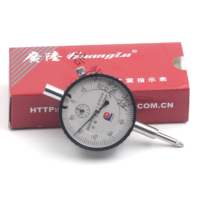 广陆百分表指示表0-3 0-5 0-10-20-30-50mm0.01mm