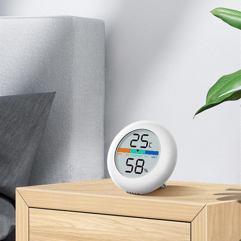 日本电子温湿度计家用卧室高精度传感器室内婴儿房数字显示温度计