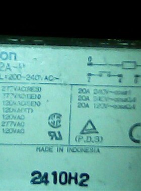 G7L-2A-P  120-240VAC   二手拆机正品继电器