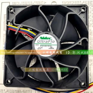 Nidec 1.65A W12E12BS11B5 12V 蚂蚁S9前后通用暴力风扇 原装