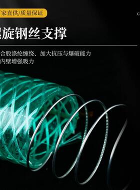 复合高压度40耐低温pvc硅胶钢丝软管带钢丝防静电油管软管PVC零下
