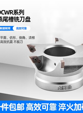 DCWR燕尾槽铣刀盘CNC清根燕尾V型槽铣刀盘TCWR内孔鸠尾刀盘55度60