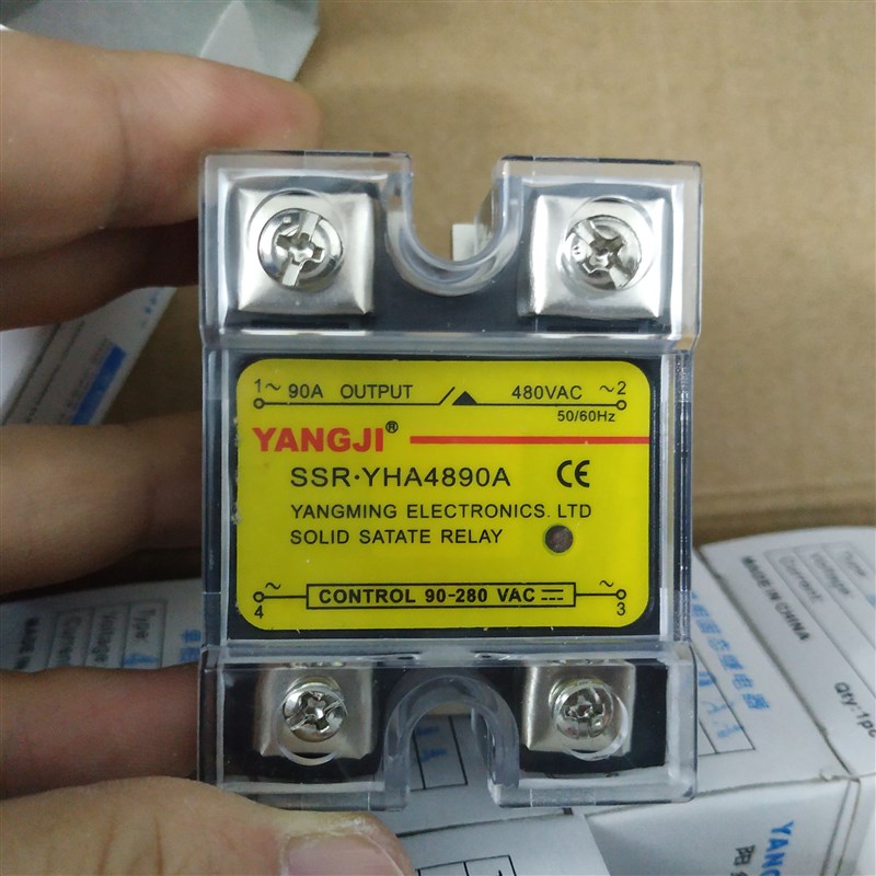 阳继YANGJI 单相交流固态继电器 YHA4890A (90A/480V)