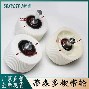 电梯扶梯多楔带轮PL1841皮带轮白色6204轴承6305适用蒂森扶梯滚轮