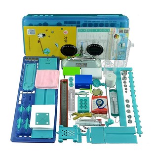 力学实验箱初中物理实验器材杠杠天平测力计滑轮钩码教学仪器包邮