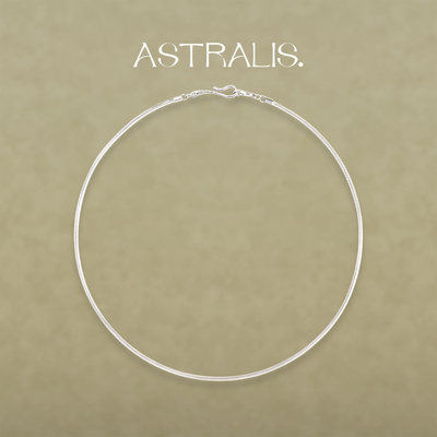 ASTRALIS纯银蛇骨链气质搭配毛衣