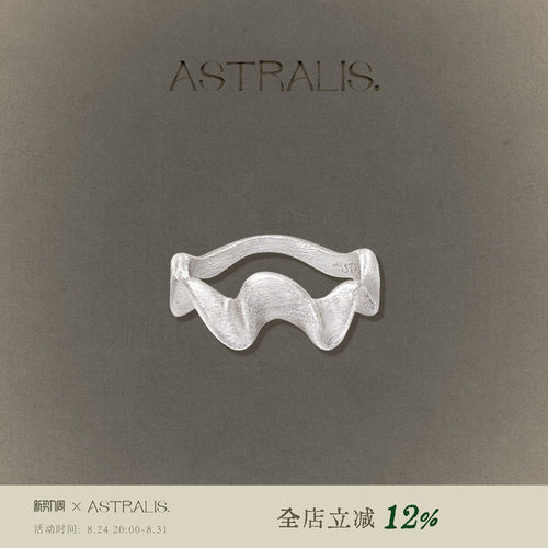 ASTRALIS拉丝戒指原创独特设计新