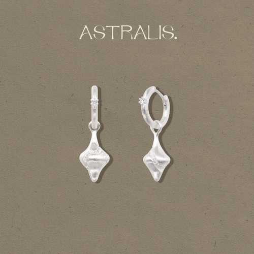 ASTRALIS钻带耳圈女原创独特通勤