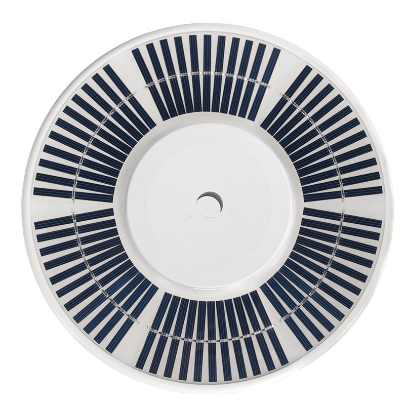 户外太阳能旗杆灯 新r款136LED圆形灯罩 灯 旗帜灯