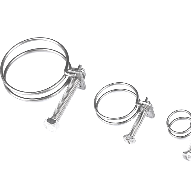 包邮304不锈钢钢丝箍 双钢丝箍喉箍管箍夹头卡子水管夹胶管钢丝管