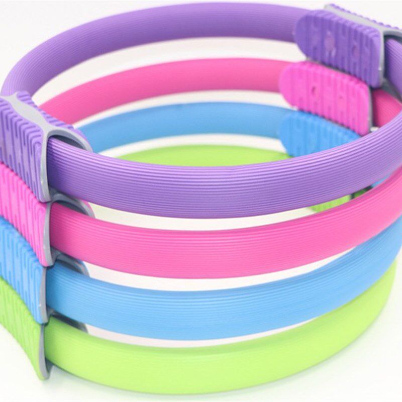 2019爆款普拉提圈多色瑜伽圈钢月牙手柄普拉提圈魔力圈厂家包邮