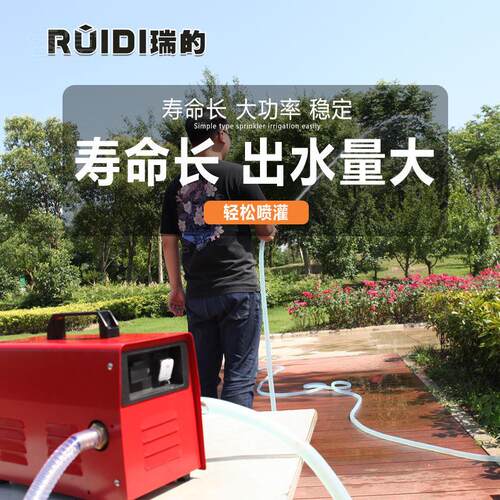睿富小型家用抽水泵充电式自吸抽水泵大功率水泵农用灌溉抽水泵