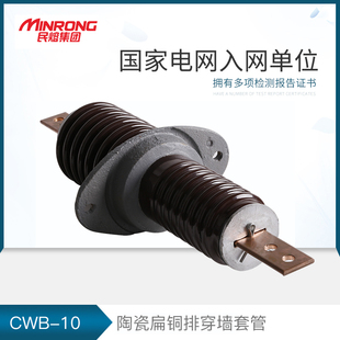 10KV高压穿墙套管CWB 630A扁铜排陶瓷穿墙套管CWB 4000 200