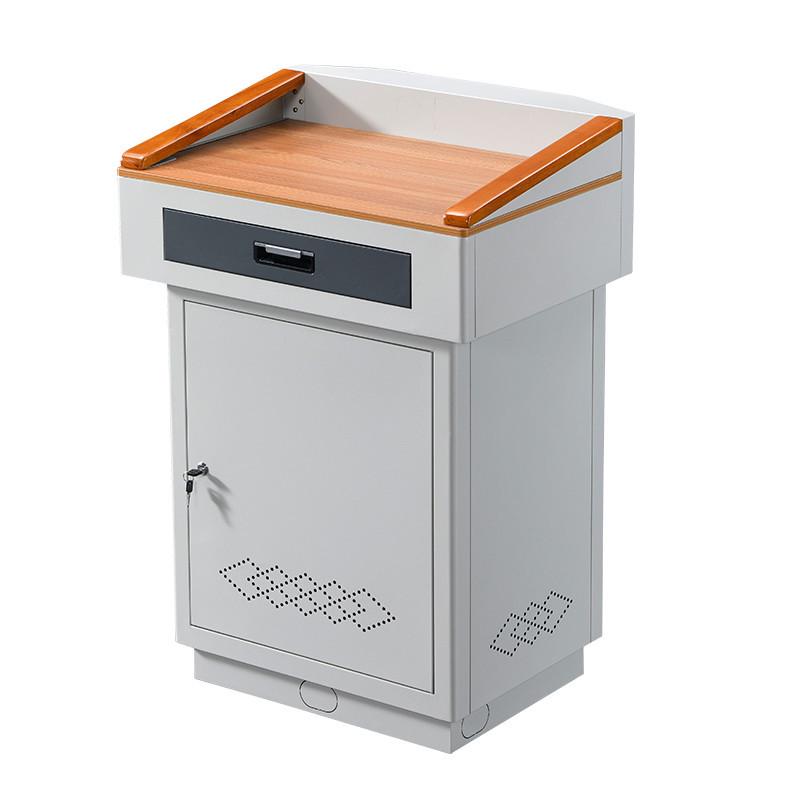 多媒体钢制讲台演讲台多功能小讲桌发言台实验台校园老师讲台桌子