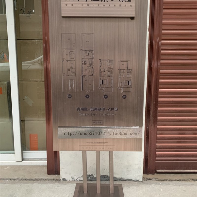 仿铜不锈钢导向牌指示牌广告牌酒店公告牌标志牌公园展示牌文化牌