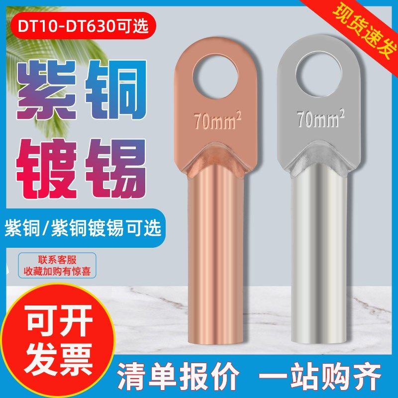 DT铜鼻子堵油铜线耳线鼻子接线端子镀锡铜接头压线接头16/500平方,童鞋/婴儿鞋/亲子鞋,其他鞋配件,淘宝优惠券,粉丝福利购,淘宝优惠卷