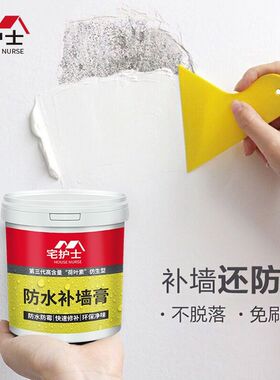 德国进口防水防潮补墙膏墙面修补白色腻子膏粉家用室内墙翻新漆刷