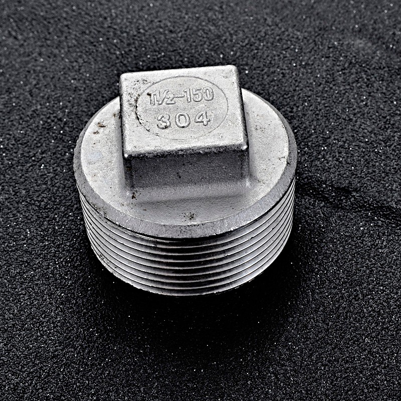 304不锈钢堵头外丝堵帽外牙闷塞头丝扣水堵堵头管件4分6分1寸配件