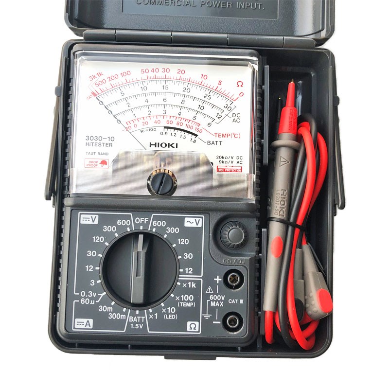 全新原装日置HIOKI 3030-10电工指针式万用表 卡片式机械万能表
