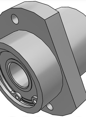 中法兰导向型轴承座带扣环双轴承嵌入型轴承座组件BGRZ BGSZ BGCZ